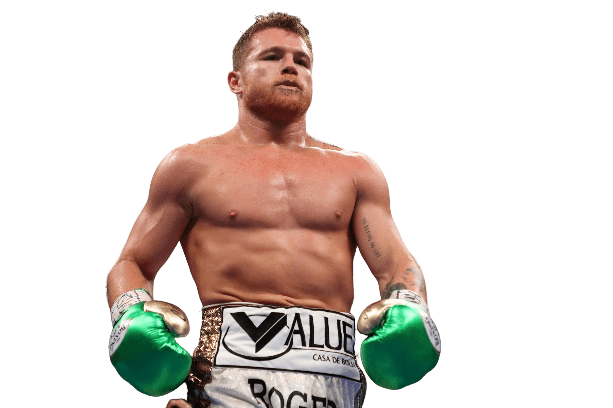 Boxeur Canelo Álvarez après un combat