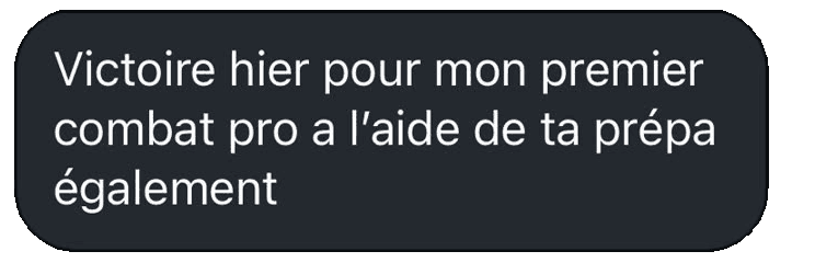 Capture d'un retour client MB PREPA